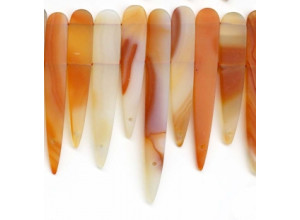 Matte Natural Carnelian 40-95x Fancy Drop