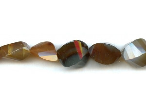 Natural Carnelian 12-20x Faceted Swirl