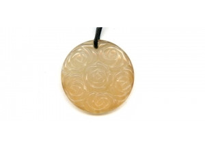 N. Carnelian 30-35mm Carved Pendant