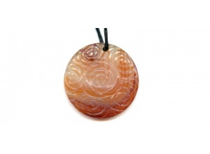 N. Carnelian 30-35mm Carved Pendant