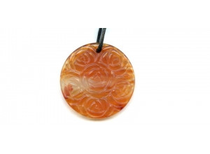 N. Carnelian 30-35mm Carved Pendant