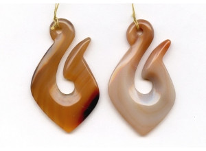 N. Carnelian 55x34 Carved Pendant