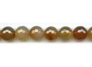 Natural Carnelian 16mm Faceted Round