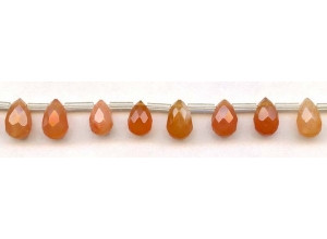 Natural Carnelian 8x12 Teardrop Briolette