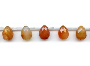 Natural Carnelian 12x16 Teardrop Briolette