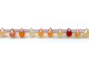 Natural Carnelian 7x10 Teardrop Briolette