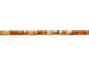 Natural Carnelian 4mm Rondell