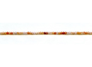 Natural Carnelian 2mm Faceted Round