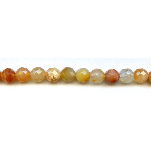 265-1782 Natural Carnelian <br>10mm Faceted Round