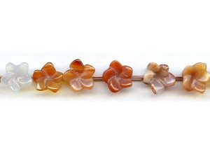 Natural Carnelian 13-15x Flower