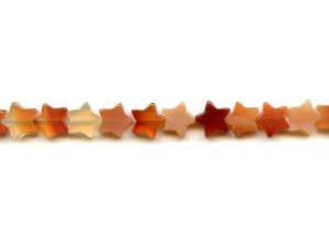 Natural Carnelian 11mm Star