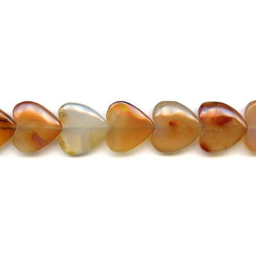 265-1808 Natural Carnelian <br>20mm Heart