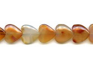 Natural Carnelian 20mm Heart