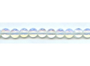 Opalite 10mm Faceted Coin