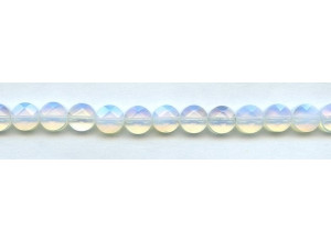 Opalite 8mm Faceted Coin