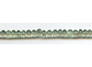 Green Amethyst 9mm Faceted Rondell