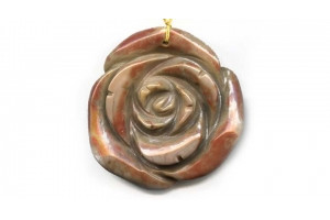 Ocean Jasper 50-54x Flower Pendant