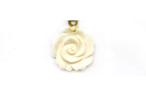 Fish Bone 30mm Flower Pendant