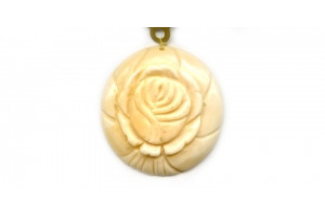 Fish Bone 40mm Flower Pendant