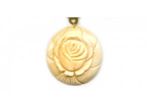 Fish Bone 40mm Flower Pendant