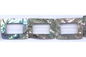 Abalone 23x32 Thin Shell Rectangle Donut