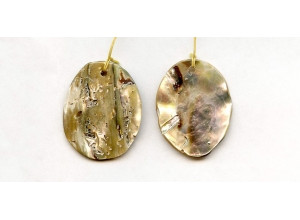 Abalone 32mm Flat Oval Pendant