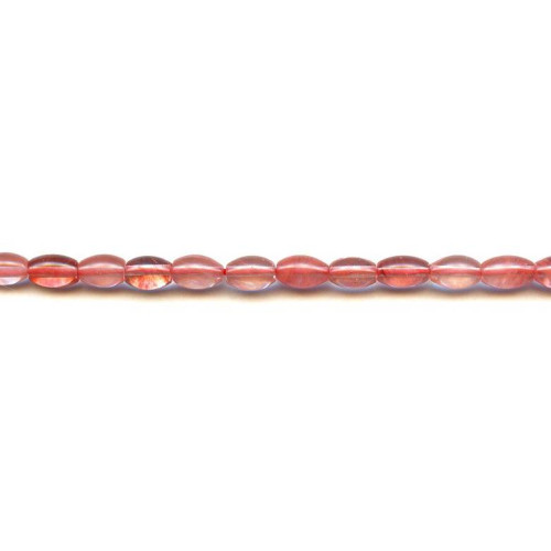 276-1033 Cherry Quartz <br>6x9 Oval Rice