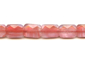 Cherry Quartz 15x20 Faceted Flat Rectangle