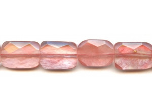 Cherry Quartz 18x25 Faceted Flat Rectangle