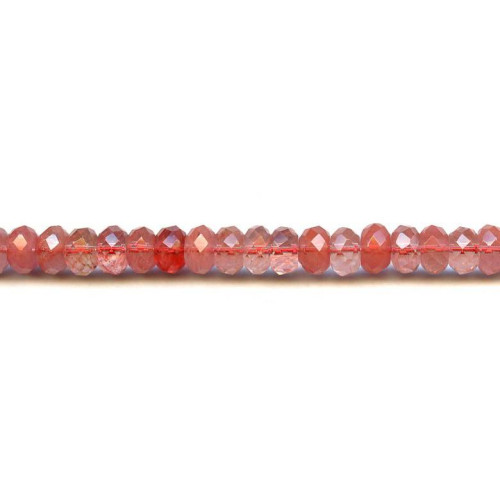 276-1096 Cherry Quartz <br>10mm Faceted Rondell