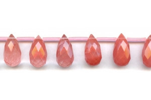 Cherry Quartz 12x22 Teardrop Briolette