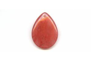 Cherry Quartz 30x40 Flat Pear Pendant