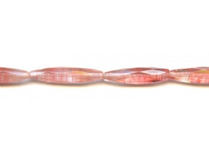 Cherry Quartz 8x35 Faceted Oval Rice