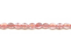 Cherry Quartz 8x10 Faceted Flat Oval