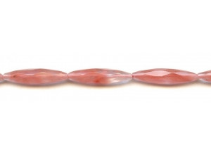 Cherry Quartz 7x30 Faceted Oval Rice