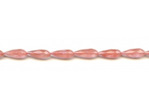 Cherry Quartz 6x16 Faceted Teardrop