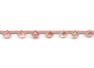 Cherry Quartz 8mm Pentagon Briolette