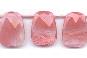 Cherry Quartz 30x40 Faceted Flat Drop