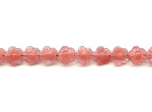 Cherry Quartz 12mm Flower