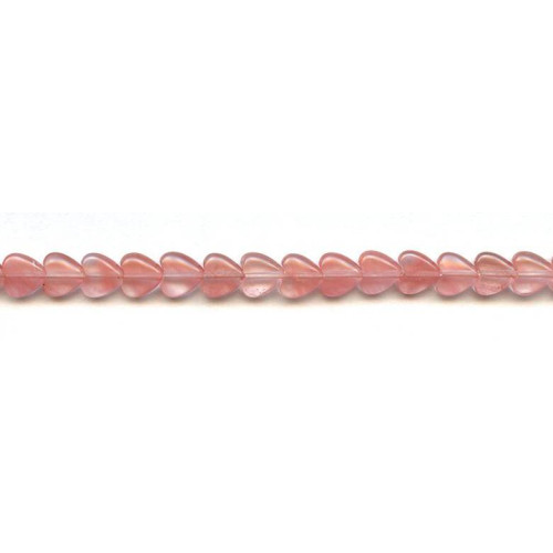 276-1200 Cherry Quartz <br>8mm Heart