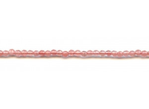 Cherry Quartz 4mm Faceted Round