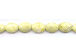 Lemon Jade 13x18 Faceted Flat Oval