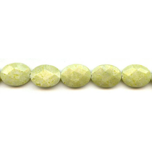 277-1021 Lemon Jade <br>15x20 Faceted Flat Oval