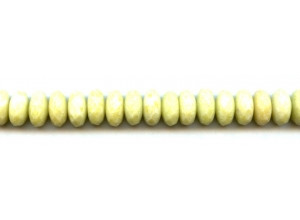 Lemon Jade 12mm Faceted Rondell