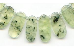 Green Tourmalinated Quartz