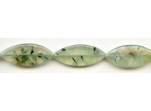 Green Tourmalinated Quartz 12-15x Flat Marquise