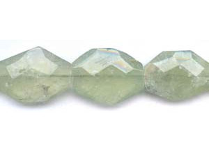 Green Tourmalinated Quartz 25x35 Faceted Slab