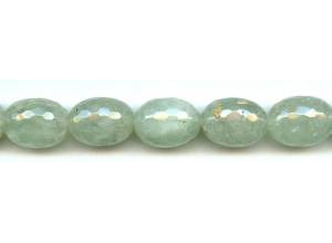 Green Tourmalinated Quartz 15x20 Faceted Oval