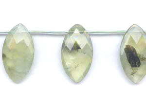 Green Tourmalinated Quartz 22x40 Marquise Briolette