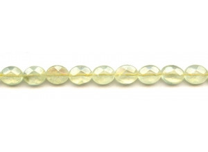 Green Tourmalinated Quartz 9x11 Faceted Flat Oval